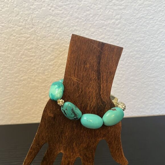Turquoise Style Beaded Bracelet Trio Set - Picture 6 of 6